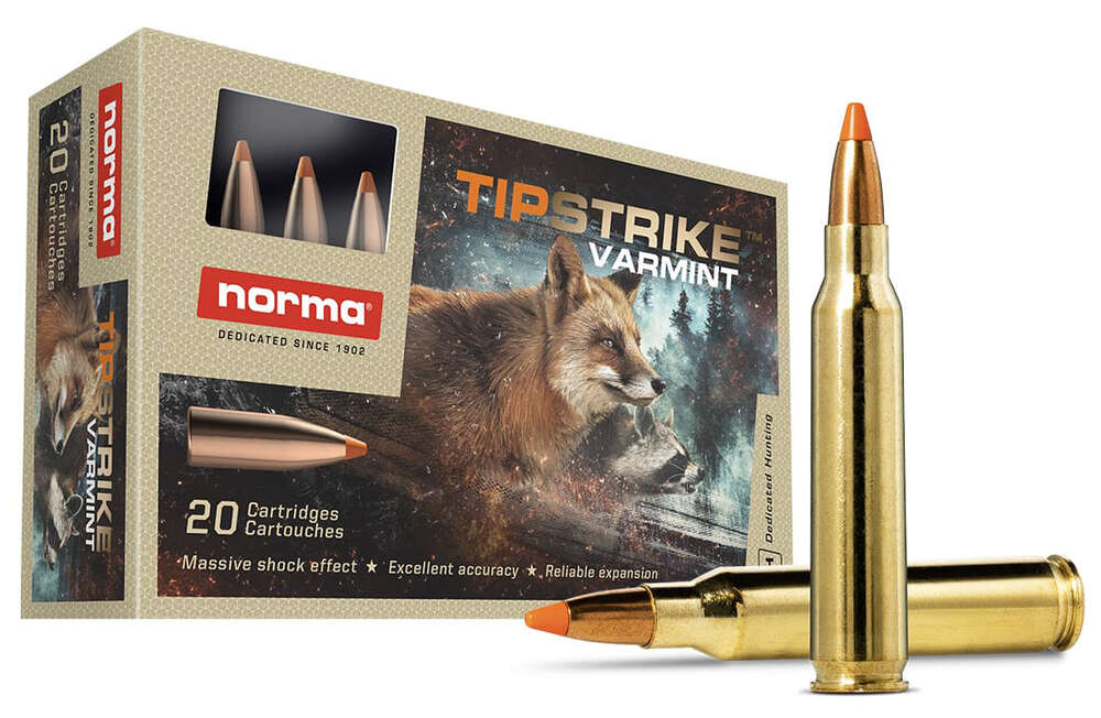 Ammunition Norma Ammunition 1240 ft lbs 223Rem NORMA 20157352 223       55   TIPSTRIKE-VAR  20/10